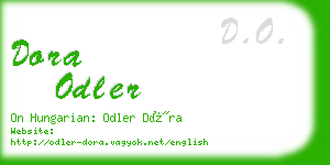 dora odler business card